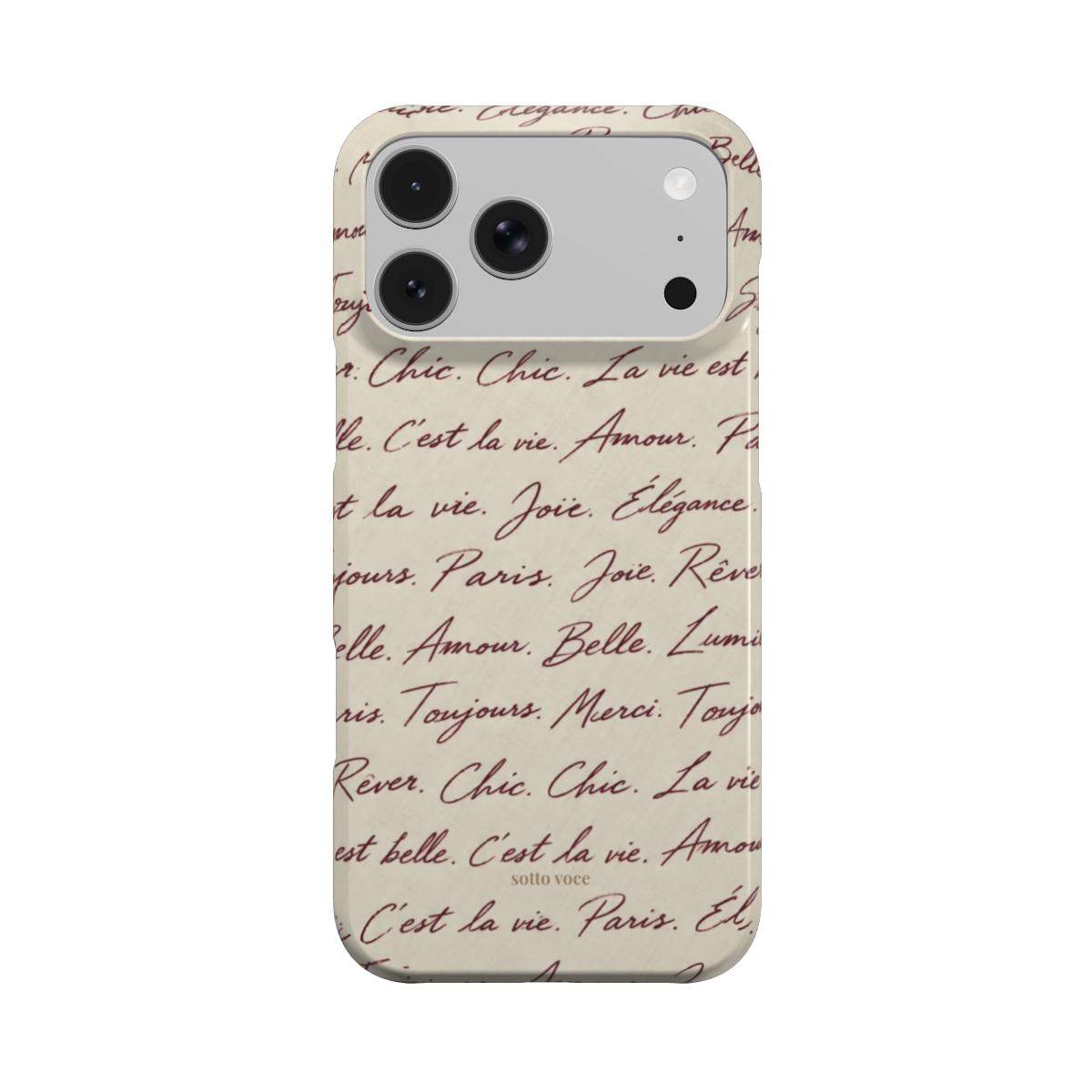 Snap Phone Case - Petits Mots