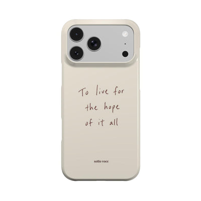To Live (cream) case